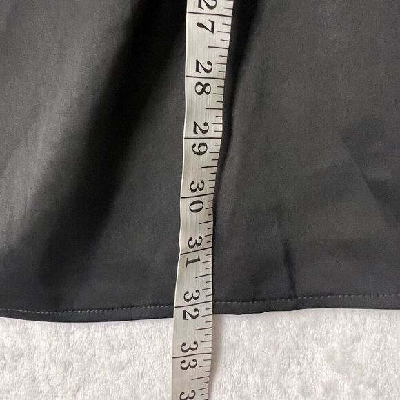 Lulus Truly the Cutest Black Satin Square Neck Mini Dress Size M New - Picture 9 of 13